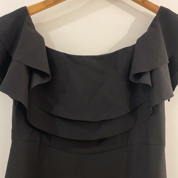 Banana Republic Black Ruffle Dress - Picture 6 of 7